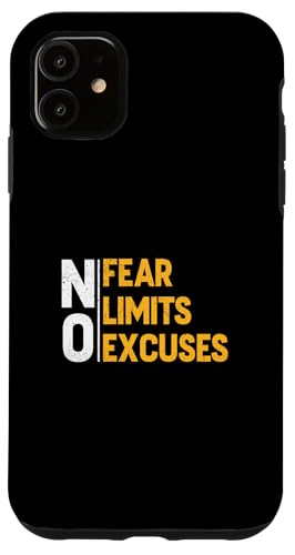 University Varsity-�S�[���h�J���[ No Excuses-Fear-Limits �C�G���[ �X�}�z�P�[�X iPhone 11 �p