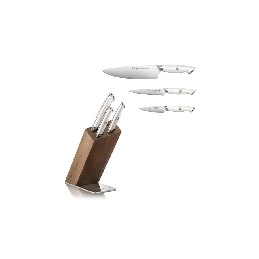 Cangshan-Thomas-Keller-Signature-Collection-4-Piece-Knife-Block-Set-White Cangshan Thomas Keller Signature Collection 4-Piece Knife Block Set, White