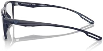 Emporio Armani Men's Ea4189u Universal Fit Prescription Eyewear Frames with Two Interchangeable Sun Clip-ons Rectangular