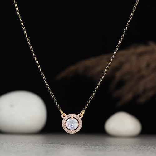 Stylish Stone Pendant Beads Mangalsutra with Extendable Chain