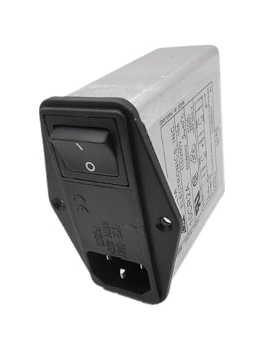 Filtre d'alimentation double étage avec prise AC et interrupteur double assurance 10A 10CR2A
