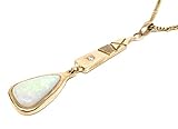 Opal Anhänger aus 333er Gold mit Brillianten