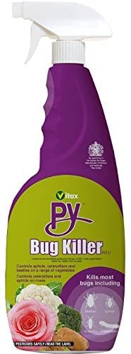 Vitax Py Bug Killer 750ml - Ready To Use Bug Killer Spray - Pests Control - Use Indoor and Outdoor