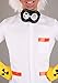 Fun Costumes Plus Size Adult Emmett Brown Costume Men's Back to The Future Doc Brown Outfit, BTTF Halloween Dress Up Science Jumpsuit 2X