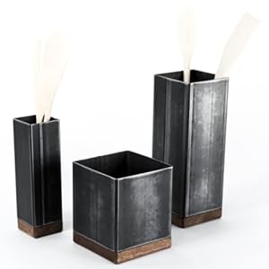 Gebruiksvoorwerp Houder Bestek Organizer Keuken Lepel Stand Accessoires Gebruiksvoorwerpen Tafel Keukengerei Eetstokjes Doos Universeel (Metaal, Set van 3 (Alle Maten))