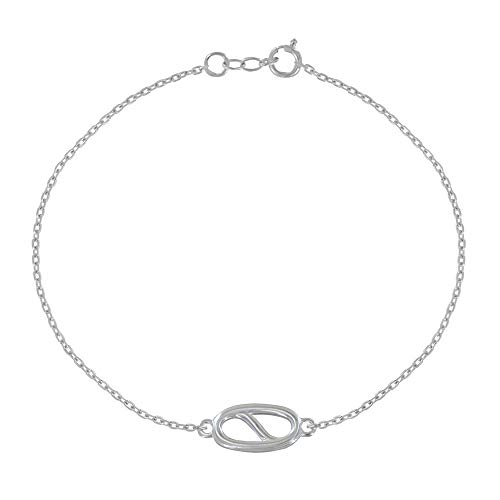 Fini les bijoux qui ternissent : optez pour le Bracelet Argent 925 Anneau Marin Ovale