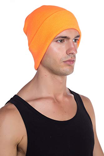 Image of Top Level Beanie Men Women - Unisex Cuffed Plain Skull Knit Hat Cap