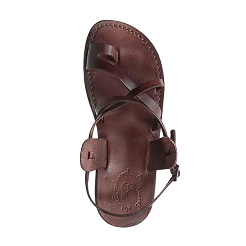 The Good Shepherd Buckle - Leather Toe Loop Sandal - Men Sandals3