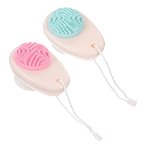 PATKAW Kit De Cepillo De Limpieza Facial De Doble Cara 2 Uds Cepillo De Limpieza Al Vacío Fregona Facial Cepillo Facial De Doble Extremo Removedor De Cepillo De