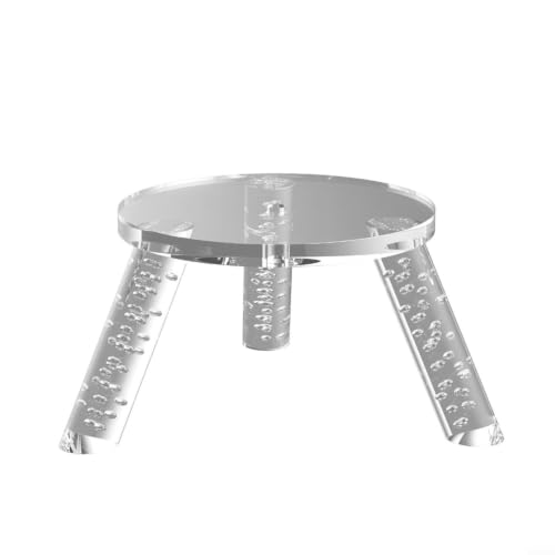 Soporte de escritorio transparente negro para Echo Dot Max y Spot 2