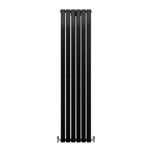 Radiador Panel Plano Lujoso 1800x420mm 180x42cm Negro Mate Calefacción Calefactor Vertical Horizontal Montaje Pared Cocina Salón Baño Cepillo Limpieza Kit Reparación GRATIS Garantía 15 Años