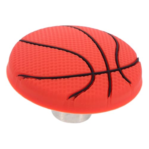 Lurrose Nursery Drawer Knobs Boys and Girls Soft Material Basketball Design Dresser Hardware Knobs for Safety