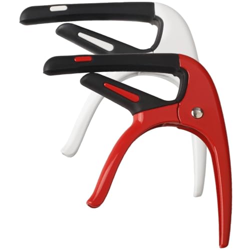 Cejilla de guitarra para guitarra acústica y eléctrica, 2 paquetes de accesorios de guitarra con 5...