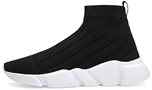 Image of Santiro Men's Running Shoes Breathable Knit Slip On Sneakers