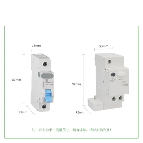 Interrupteur de protection contre fuites LS8 2P C63A disjoncteur différentiel 30mA - 4