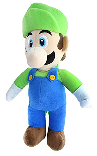 Nintendo Accessory Innovations Super Mario Luigi 17 Inch Plush Backpack, Green