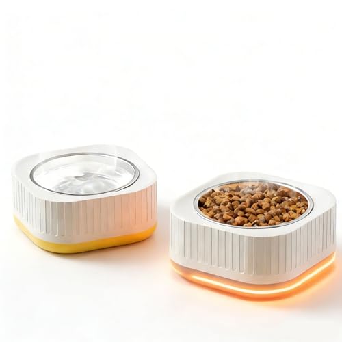 Heated Pet Bowl Heated Water Bowl for Dogs and Cats Outdoors Thermostatic Control Pet Heated Bowl for Winter for Dogs Cats Chickens Ducks Squirrels Rabbits Birds and Animals