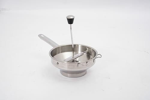 Molinillo de acero inoxidable con 3 discos de fresado, rallador profesional para picar verduras y frutas, 3 insertos de colador