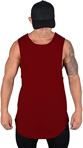 Image of THE BLAZZE 0060 Men's Sleeveless T-Shirt Vest Tank Tops Muscle Tee Gym Bodybuilding Vests Fitness Workout Train Stringers