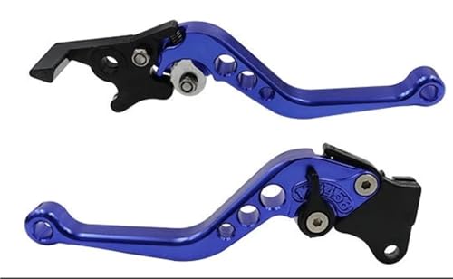 Poignée de frein moto CNC bleue en alliage premium pour levier de tambour