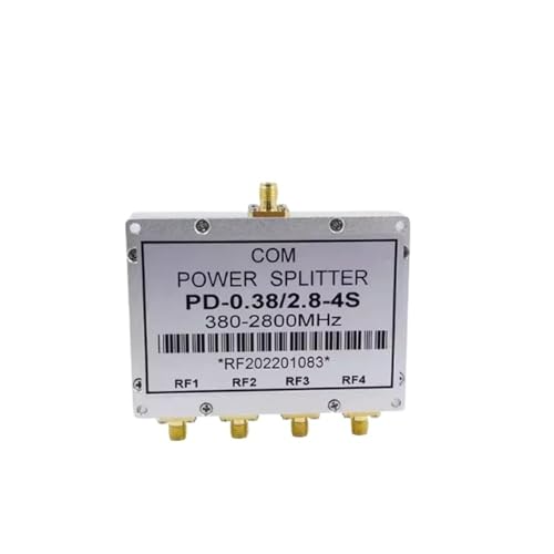 Combinador 1 a 4 de 0,38/2,4 GHz divisor de potencia SMA para antenas repetidoras