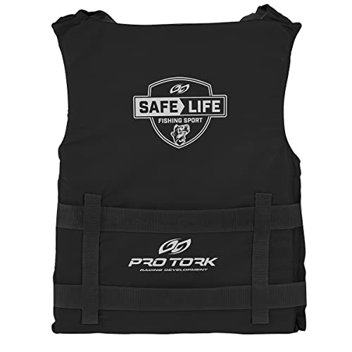 Colete Salva Vidas Auxiliar de Flutuação Pro Tork Safe Life – De 40-140 Kg Preto