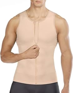 Gotoly Herren Kompressionshemd Bauch Weg Weste