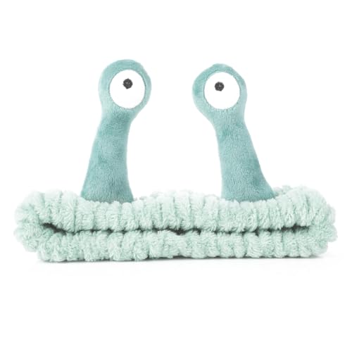 Face Wash Headband, Palm and Snail Spa Hair Bands Makeup Headbands Women Cartoon Cute Coral Fleece Elastic Headband Creative Hair Accessories for Washing Face Shower Sports Beauty Skincare