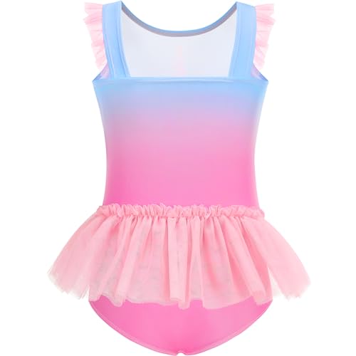 Girls One Piece Swimsuit Colorful Mermaid Bathing Suits Cute Kids Princess Beach Swimwear 2-10 Years2