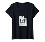 Photo Gallery donna bear lake utah nature fun vacation souvenir maglietta con collo a v Photo Gallery donna bear lake utah nature fun vacation souvenir maglietta con collo a v