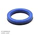 UN Radial Shaft Seal PU Hydraulic Oil Seal, Piston Shaft Piston Rod Single Lip U Cup,Blue ring,Pack of 10 Pieces, ID 14 15 16mm(14X22X5 (10Pcs))