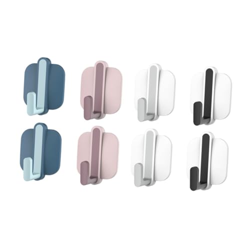 Cabilock 8 Piezas gancho de almacenamiento de comestibles enganches pared gancho de pared gancho adhesivo hangers ganchos de garaje gancho gancho para llaves gancho porta abrigos