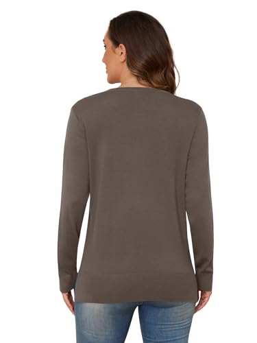 Womens Classic Long Sleeve Knit Cardigan Sweaters Casual Open Front Button Down Cardigan S-3XL - Image 5