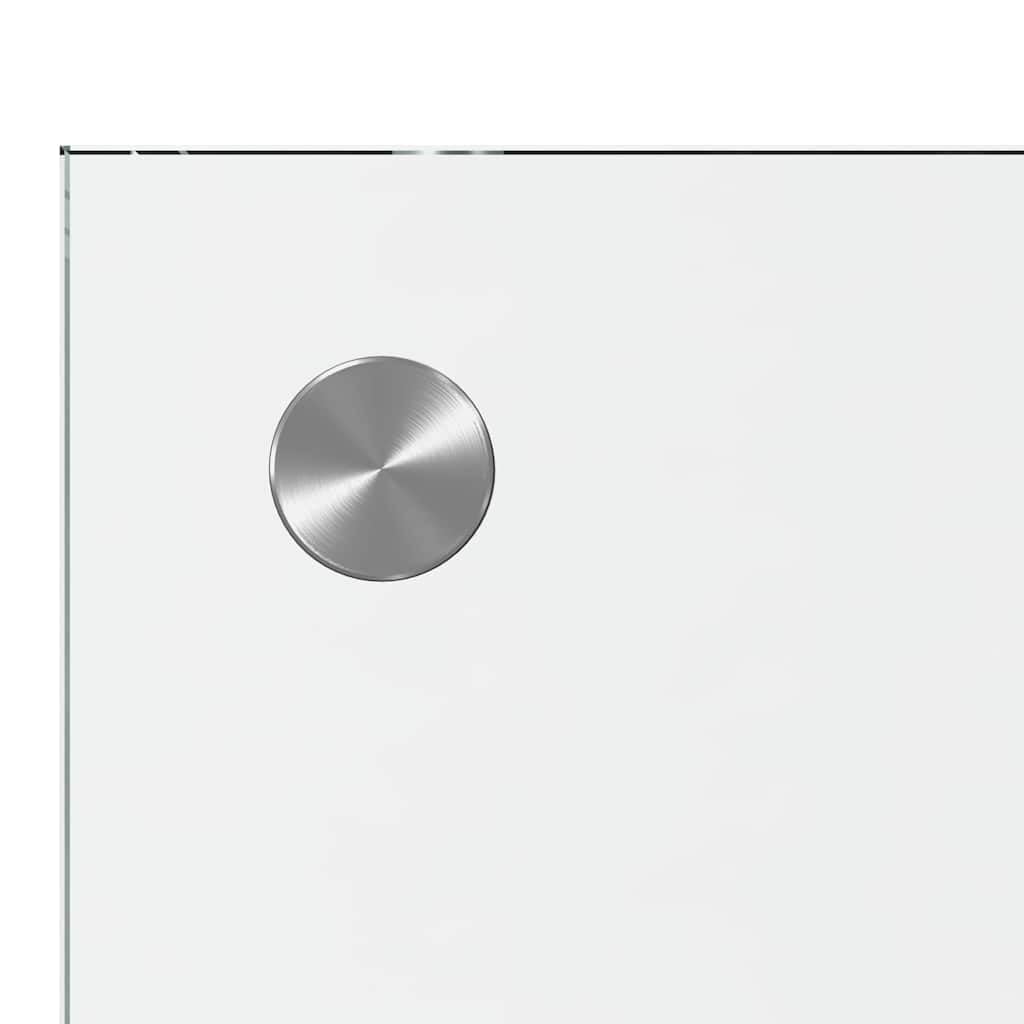 vidaXL Schienale da Cucina Trasparente 80 x 50 cm Vetro temperato, Design da Cucina alla Moda: Schienale in Vetro, Parete Resistente al Calore, estetica Moderna per la ristrutturazione