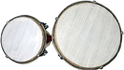 Image of 7 inch Size Professional Long Lasting Two Piece Wooden Bongo Drum Set - Blue