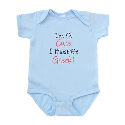 CafePress Must Be Greek Infant Bodysuit Cute Infant Bodysuit Baby Romper