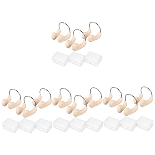Anneome 4sets Swim Essential Nose Plugs for Swimming Nose Clip Silicone Set for Kids and Adults 3pcs*4