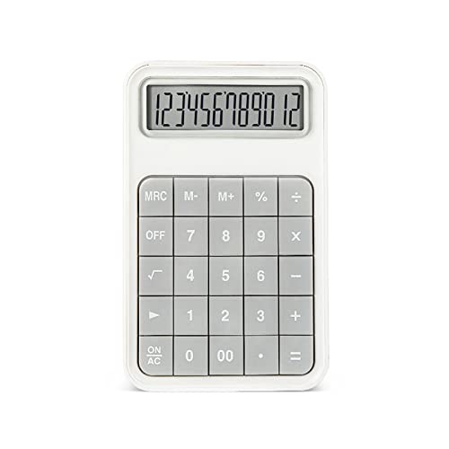 calcolatrice Colorato Standard colorato con ampio display LCD portatile e ultrasottile per tutti i giorniGrijs leggero