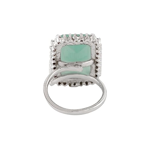Adjustable Finger Rings with CZ Stones