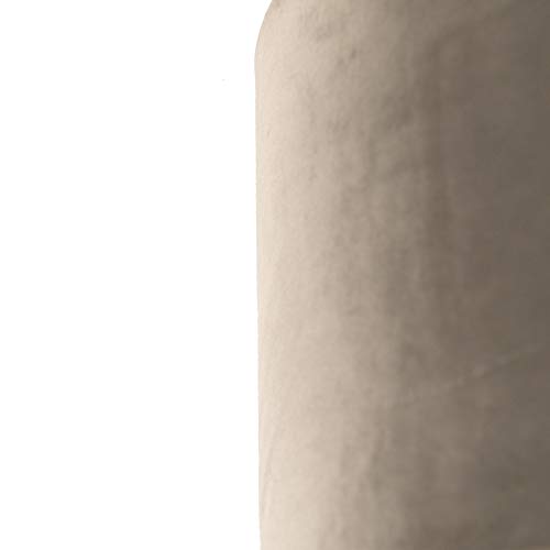 QAZQA cilinder velours - Paralume Classico - luce - Ø 500 mm - Taupe -