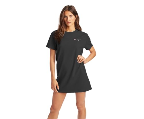 Champion The Boyfriend Tee Dress Black at Amazon Women's Clothing store