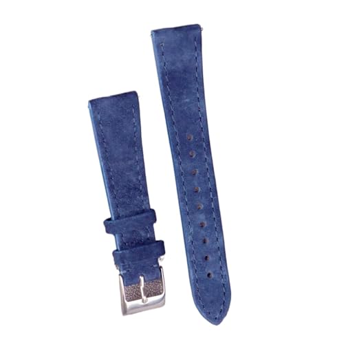 Bracelet de montre à dégagement rapide INEOUT cuir bleu 22mm anti-rayure