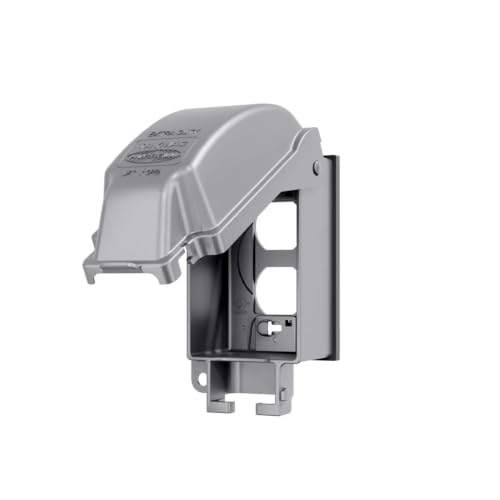 TayMac MX3200 RaynGuard Extra Duty Metal Weatherproof in-Use Cover 1-Gang Gray 3.55 x 3.37 x 6.12 inches