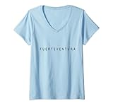 Mujer Recuerdo de Fuerteventura / Fuerteventura Holiday Beach Resort Camiseta Cuello V