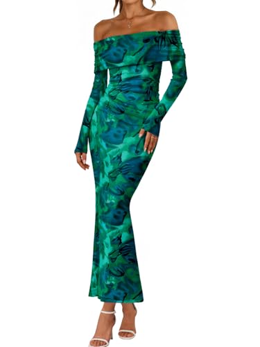 LILLUSORY Wedding Guest Off The Shoulder Holiday Dresses for Wome...