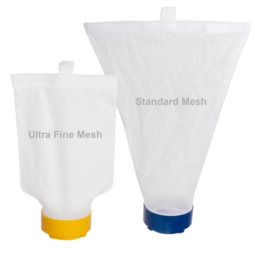 POOLAZA Pool Vacuum Bag Replacement for POOLAZA Pool Vacuum Jet Cleaner T3310 Series (1 Standard Mesh, 1 Fine Mesh)