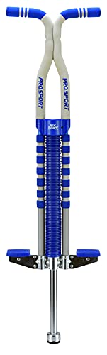 New Bounce Soft, Easy Grip Pro Sport Pogo Stick for Ages 9 and up (Blue & Grey)