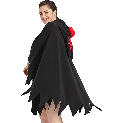 Morningfly Unisex Mothman Costume Mothman Cosplay Hooded Christmas Costumes Party Cape thumb #3