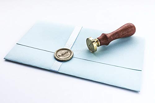 VOOSEYHOME Initial Handwritten Letter Alphabet S Wax Seal Stamp with Rosewood Handle, Decorating on Gift Packing Invitation Envelope Letter Card Book for Birthday Themed Parties Weddings Signatures - Thumbnail 5
