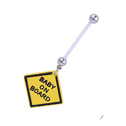fghfhfgjdfj Bébé à Bord maternité Grossesse Ventre Nombril Bar Bioflex Plastique Flexible